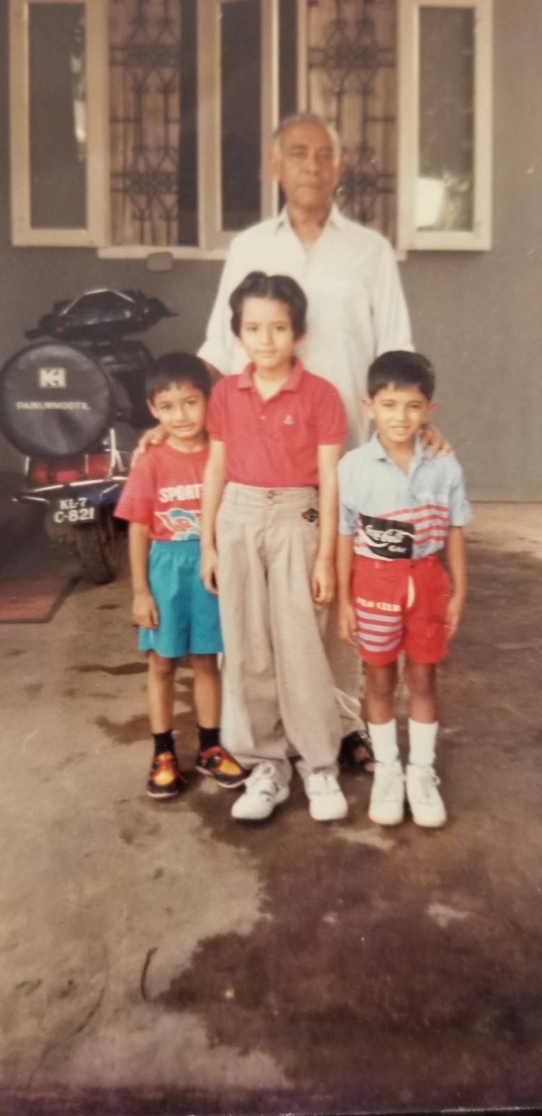 Renu, Johnny, and Amit Panikulam cousins together